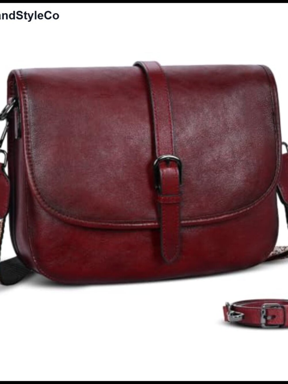 HESHE Leather Crossbody Bag Women Shoulder Hobo Purse Satchel Handbag